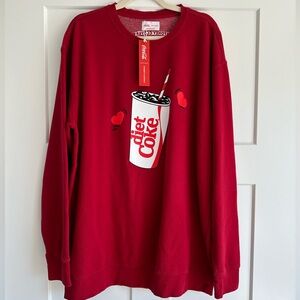 NWT Stoney Clover Lane Diet Coke Sweatshirt, size L/XL